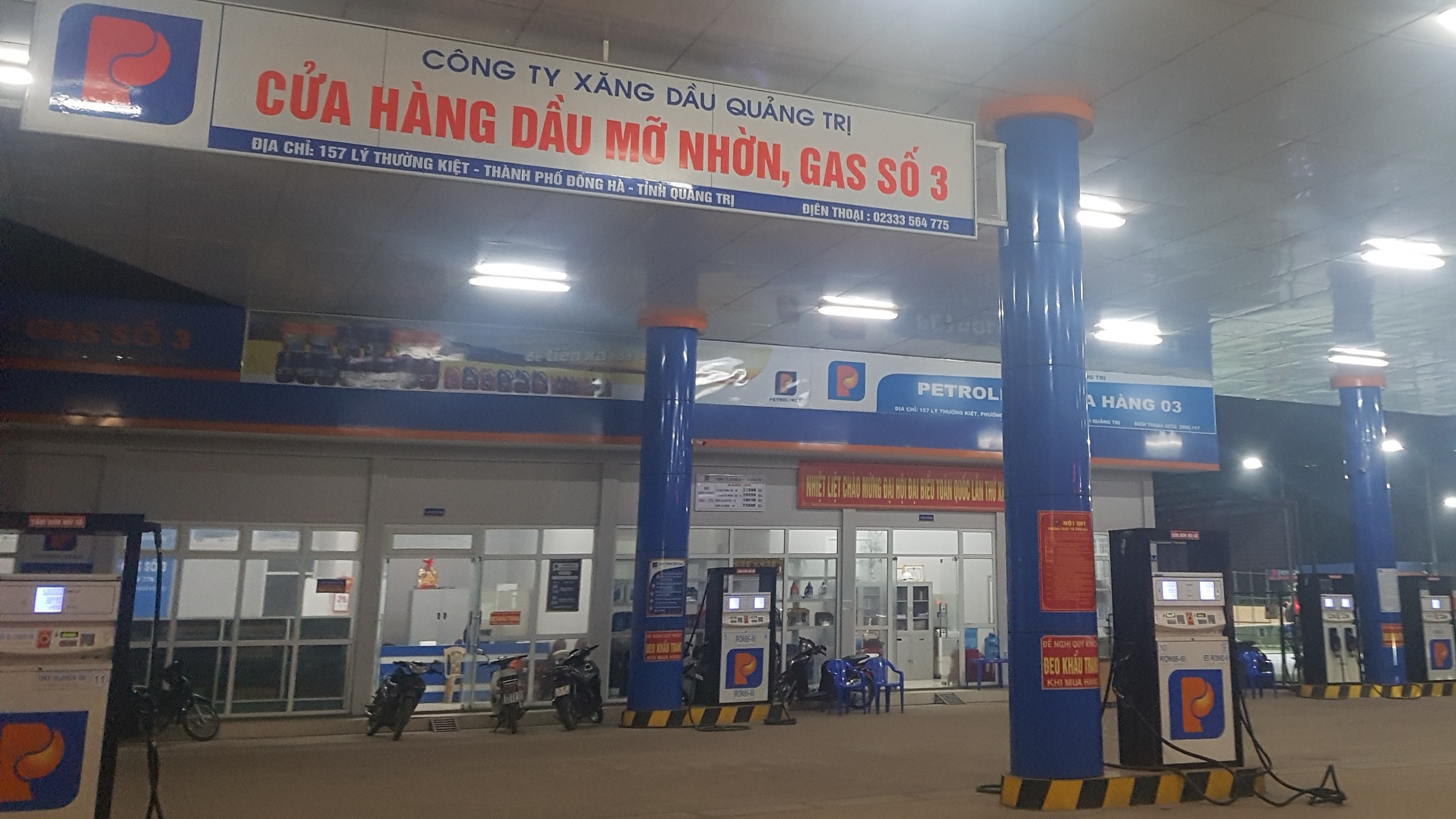 Quảng Trị: Trạm sạc VinFast - Cửa hàng xăng dầu Petrolimex QTr Số 03